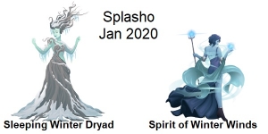 Sleeping Winter Dryad and Spirit of Winter Winds